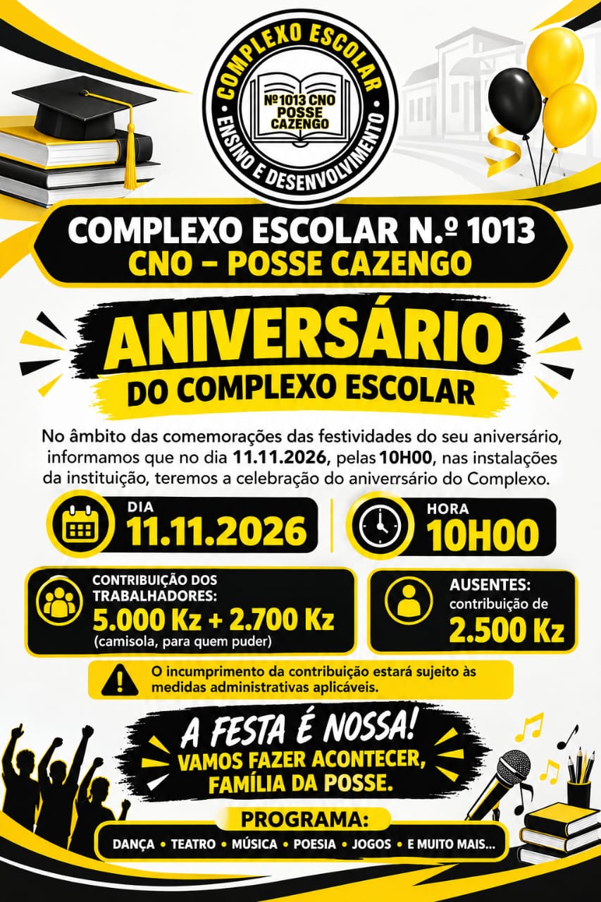 Em comemoração da festa da nossa escola